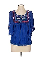 World Market Short Sleeve Blouse