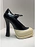 Prada 100% Leather Ivory Black Platform Mary Jane Heels Size EU 36 - photo 10