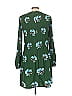 Maje 100% Polyester Print Green Casual Dress Size L - photo 2