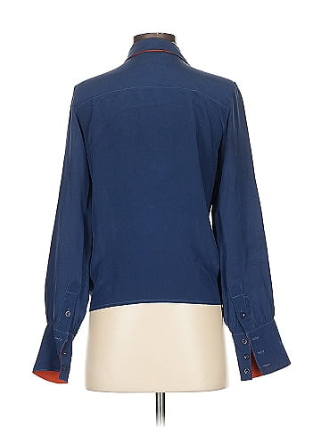 Greylin Long Sleeve Silk Top (view 2)
