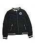Justice 100% Polyester Solid Black Jacket Size 12 (big kids) - photo 1