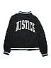 Justice 100% Polyester Solid Black Jacket Size 12 (big kids) - photo 2