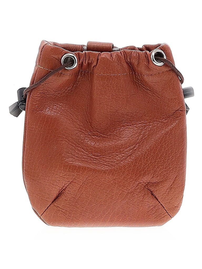 Unbranded 100% Leather Brown Leather Bucket Bag One size - photo 1