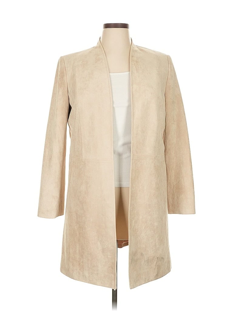 Tahari by ASL Tan Coat Size 14 - photo 1