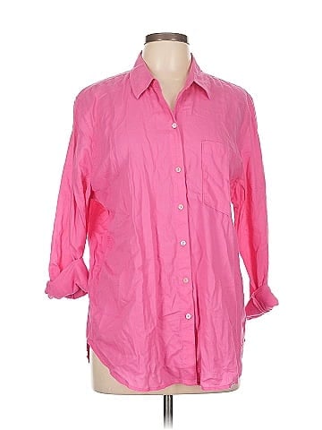 Carve Designs 3/4 Sleeve Button-Down Shirt (view 1)