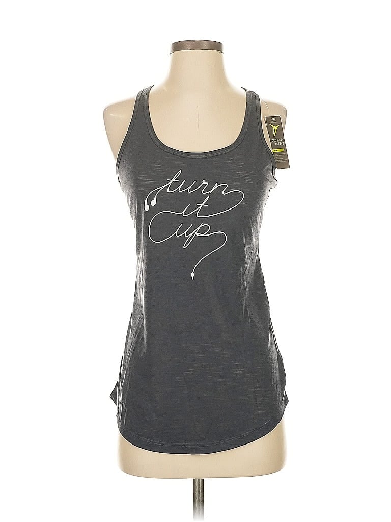 Active By Old Navy Tank Top Gray Halter Neckline Tops