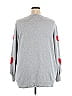 Terra & Sky Hearts Gray Pullover Sweater Size 2X - photo 2