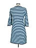Sail to Sable Stripes Blue Casual Dress Size L - photo 2