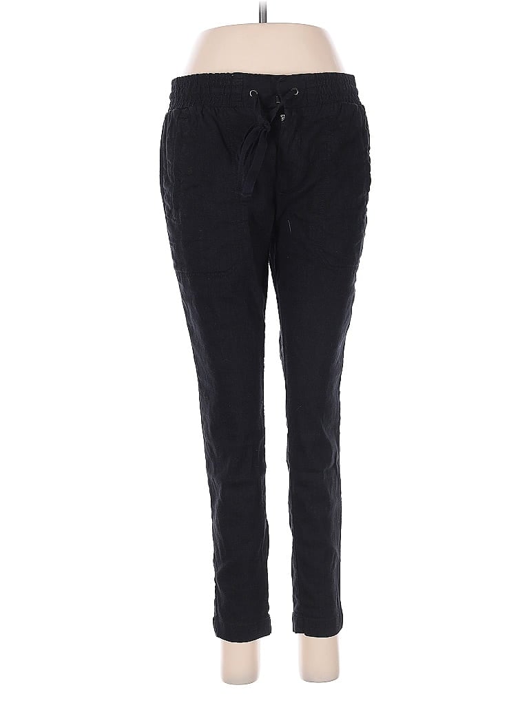 Lou & Grey Black Linen Pants Size S - photo 1