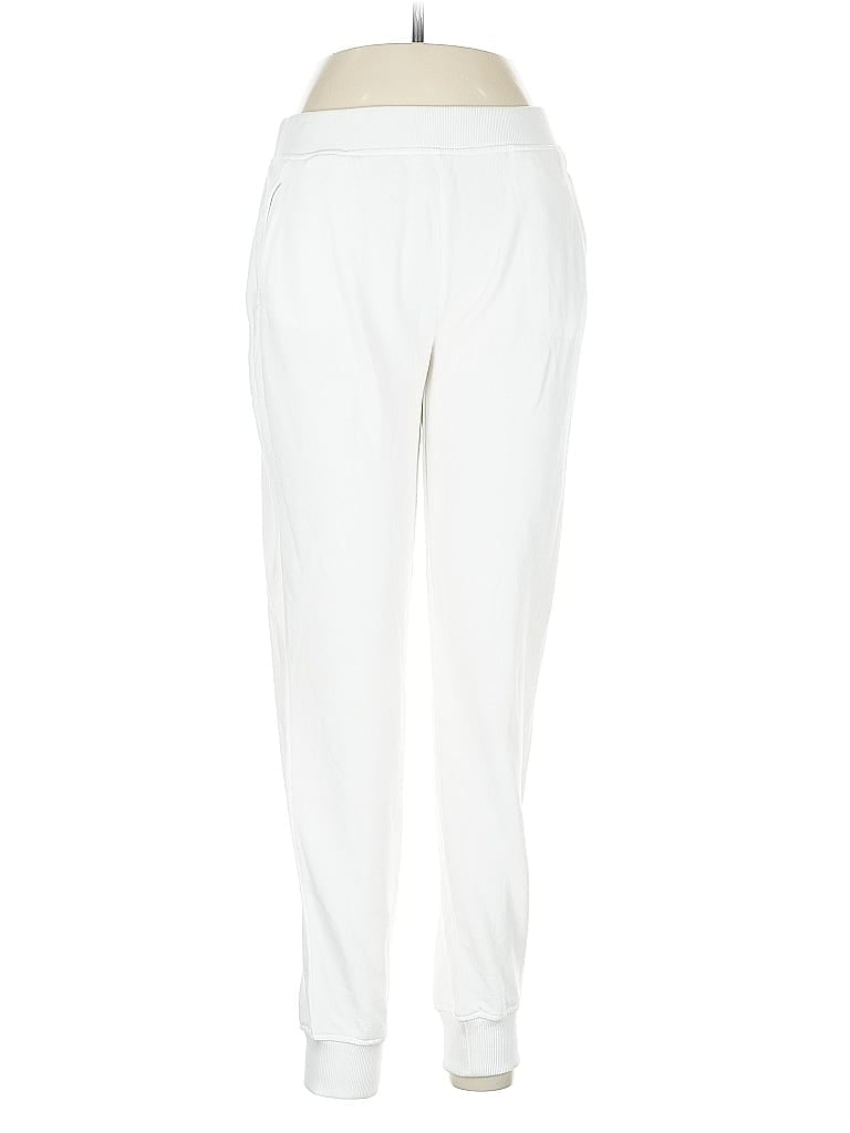 ATM 100% Cotton Solid Ivory Casual Pants Size M - photo 1