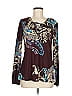 Venus Burgundy Long Sleeve Blouse Size M - photo 1