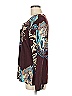 Venus Burgundy Long Sleeve Blouse Size M - photo 5