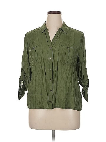 db established 1962 3/4 Sleeve Button-Down Shirt (view 1)