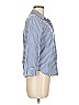 Denim & Supply Ralph Lauren Checkered-gingham Blue 3/4 Sleeve Button-Down Shirt Size M - photo 4