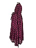 Hatch 100% Rayon Plaid Burgundy Casual Dress Size 0 - photo 5