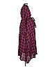 Hatch 100% Rayon Plaid Burgundy Casual Dress Size 0 - photo 4