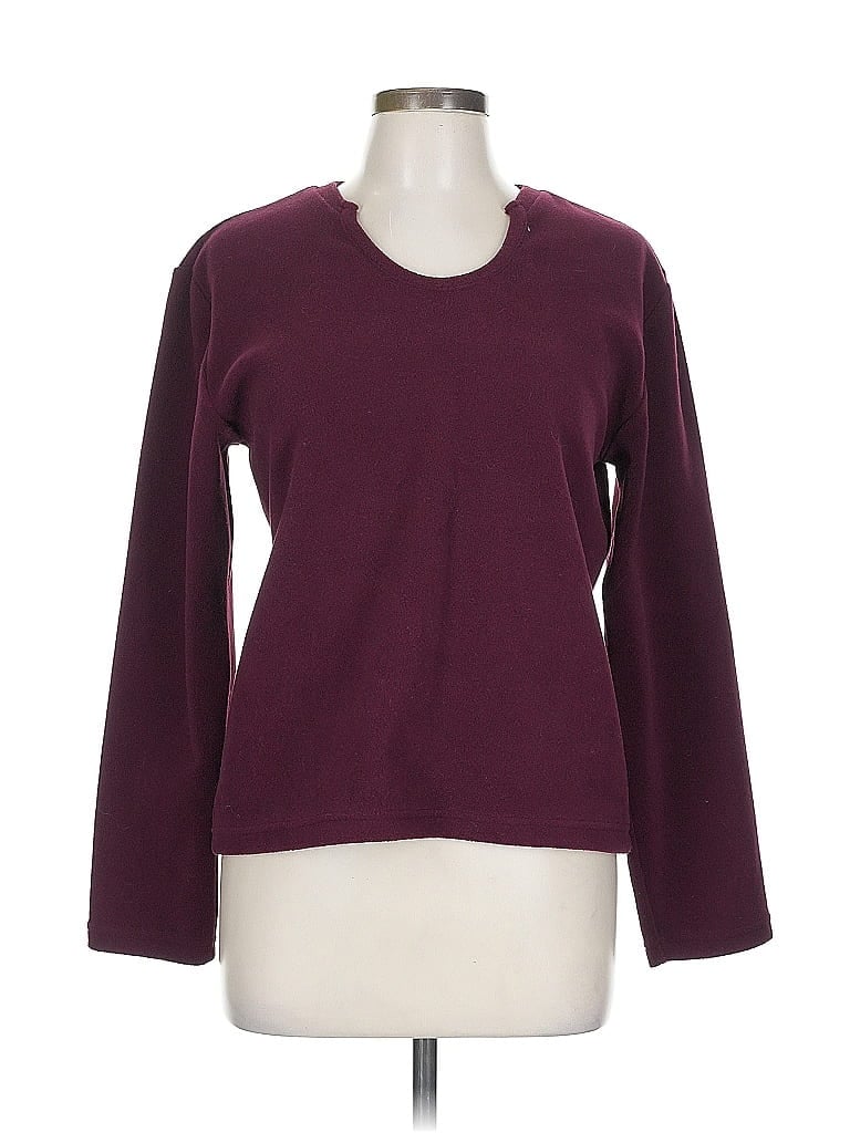Pre-owned Express Pullover Sweater In Burgundy