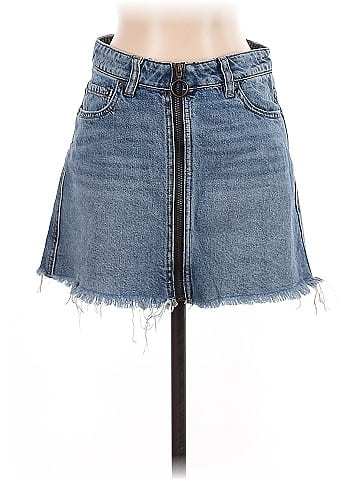 We the Free Denim Skirt (view 1)