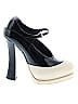 Prada 100% Leather Ivory Black Platform Mary Jane Heels Size EU 36 - photo 1