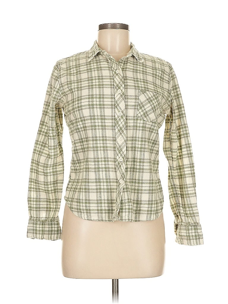 Denim & Supply Ralph Lauren Plaid Green Long Sleeve Button-Down Shirt Size M - photo 1