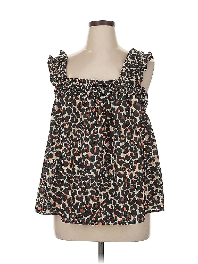 Who What Wear 100% Polyester Black Sleeveless Blouse Size 1X - photo 1