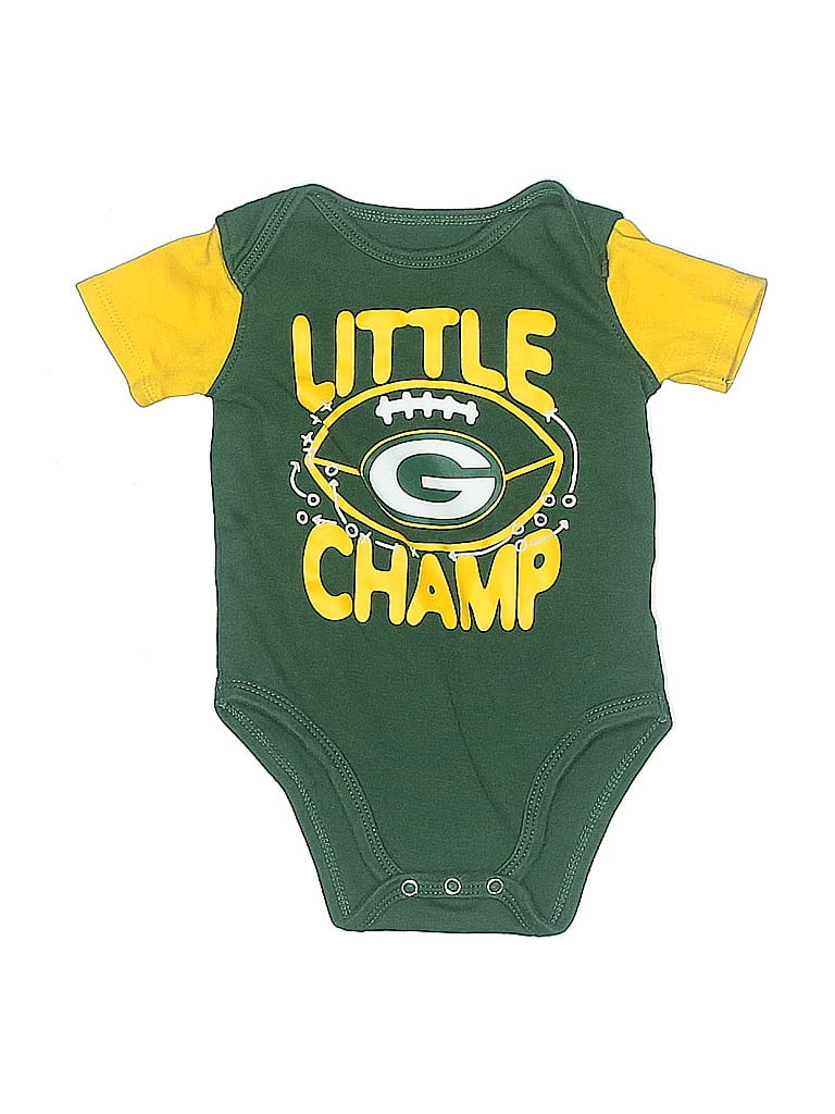 NFL 100% Cotton Green Short Sleeve Onesie Size 3-6 mo - photo 1