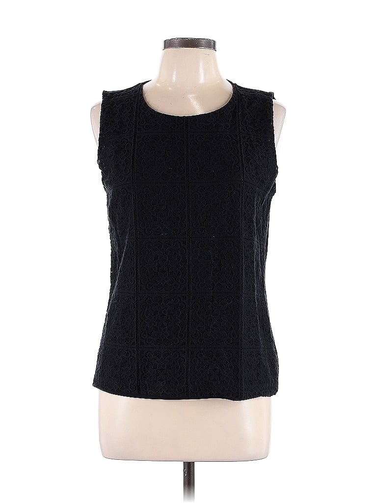 Ann Taylor Factory Black Sleeveless Blouse Size L - photo 1