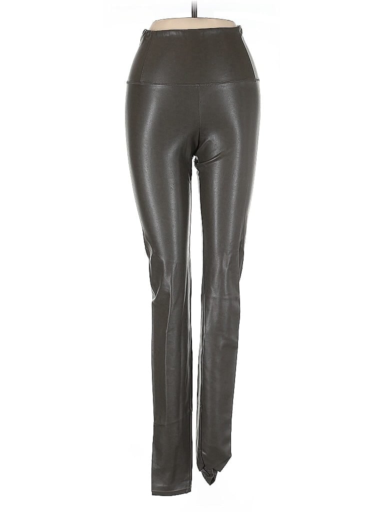 Pre-owned Wilfred Free Faux Leather Pants In Gray