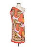 Maggy London Paisley Orange Cocktail Dress Size 12 - photo 1
