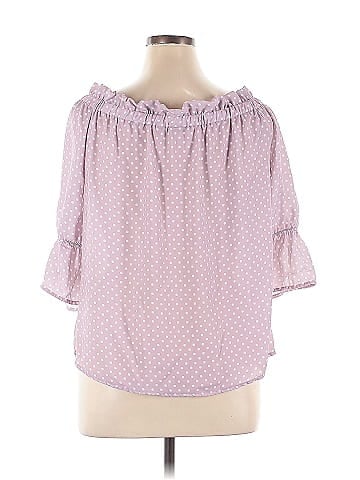 Soho JEANS NEW YORK & COMPANY 3/4 Sleeve Blouse (view 2)