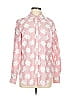 Foxcroft Hearts Pink Long Sleeve Button-Down Shirt Size 8 - photo 1