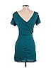 TOBI 100% Polyester Solid Teal Casual Dress Size S - photo 2