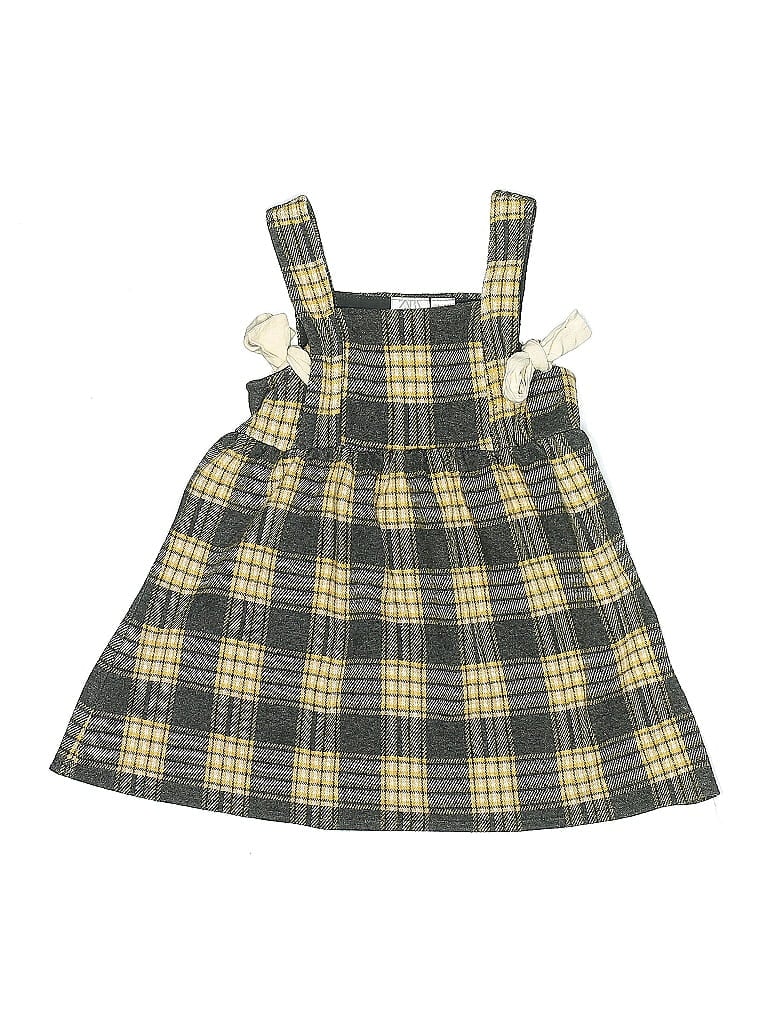 Zara Baby Plaid Yellow Dress Size 3 - photo 1