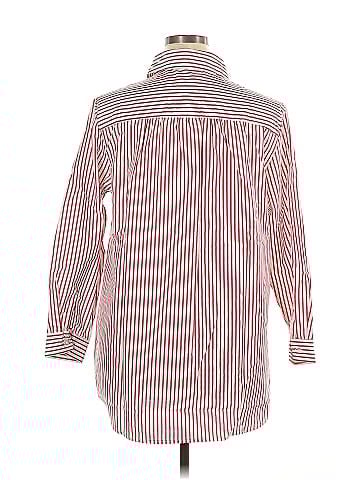 Roaman's 3/4 Sleeve Button-Down Shirt (view 2)
