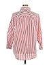 Roaman's Stripes Red 3/4 Sleeve Button-Down Shirt Size 14 - photo 2