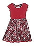 Justice 100% Polyester Argyle Red Dress Size 10 - photo 2