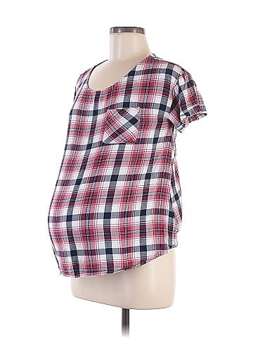 Isabel Maternity Short Sleeve Blouse (view 1)