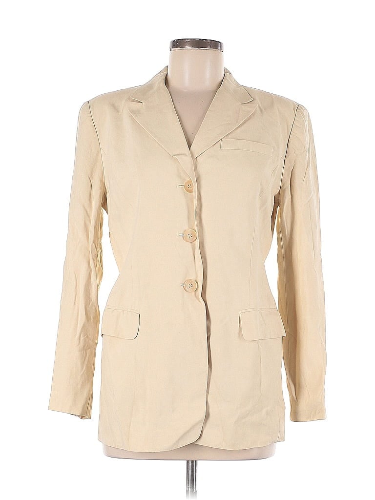 Pre-owned Ann Taylor Blazer Jacket In White