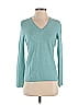 Lord & Taylor 100% Cashmere Teal Cashmere Pullover Sweater Size S - photo 1