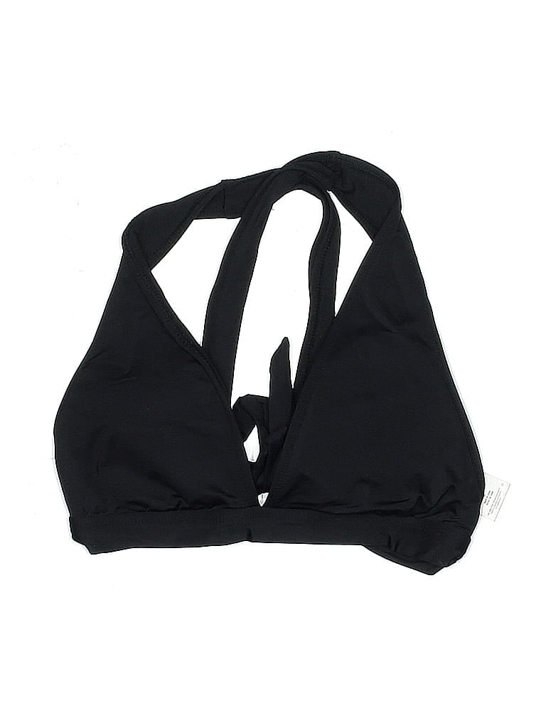 Mossimo 100% Recycled Plastic Solid Black Swimsuit Top Size M - photo 1