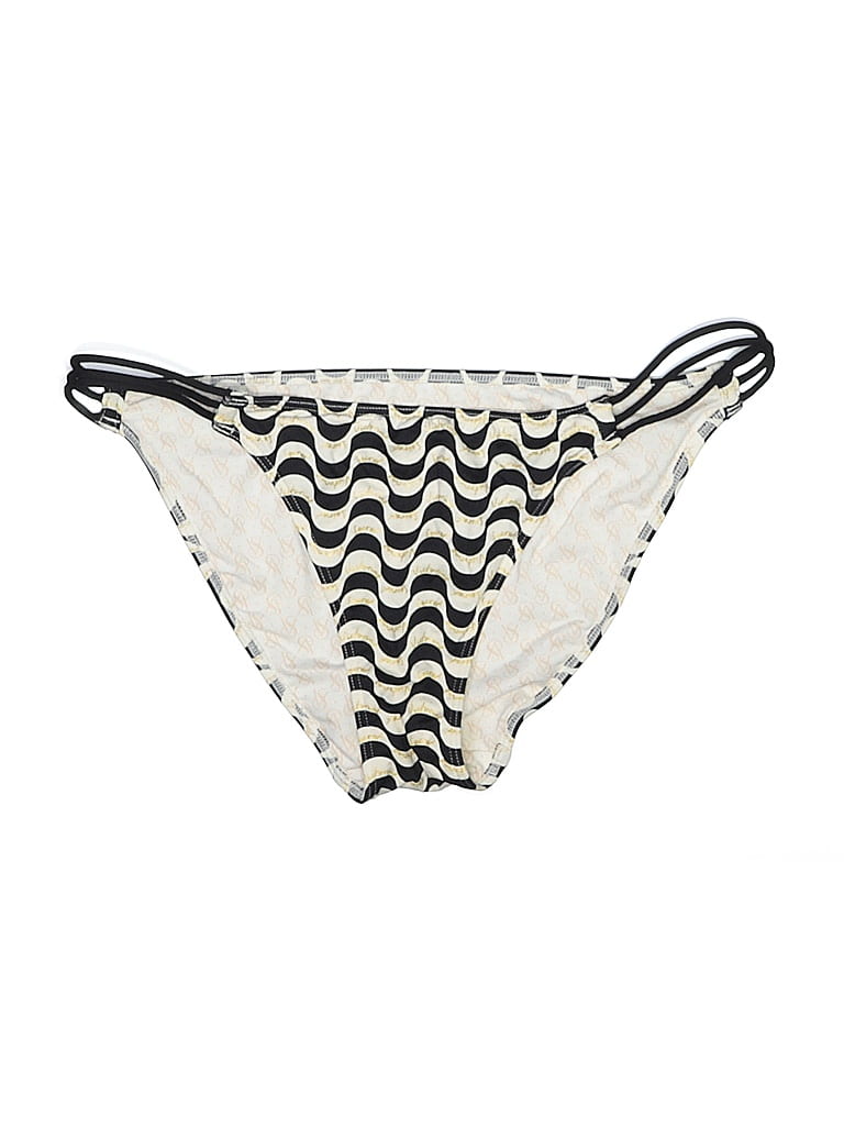 Victoria's Secret Chevron-herringbone Ivory Swimsuit Bottoms Size M - photo 1