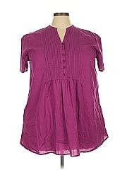 Woman Within Short Sleeve Henley