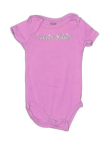 Calvin Klein Short Sleeve Onesie (view 1)