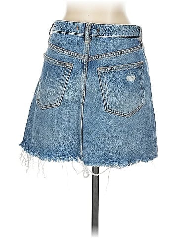 We the Free Denim Skirt (view 2)