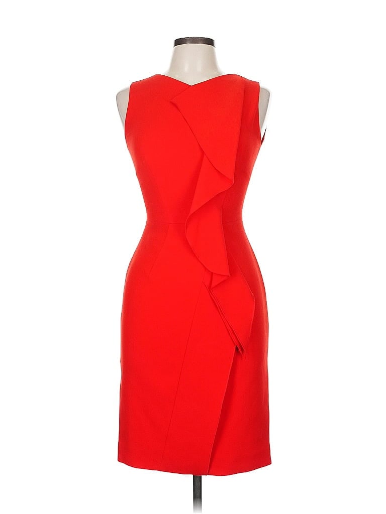 Karen Millen Red Cocktail Dress Size 6 - photo 1