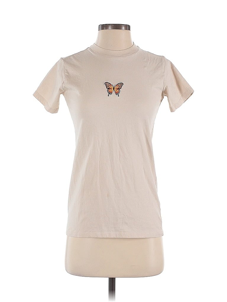 Cotton On 100% Cotton Tan Short Sleeve T-Shirt Size XXS - photo 1