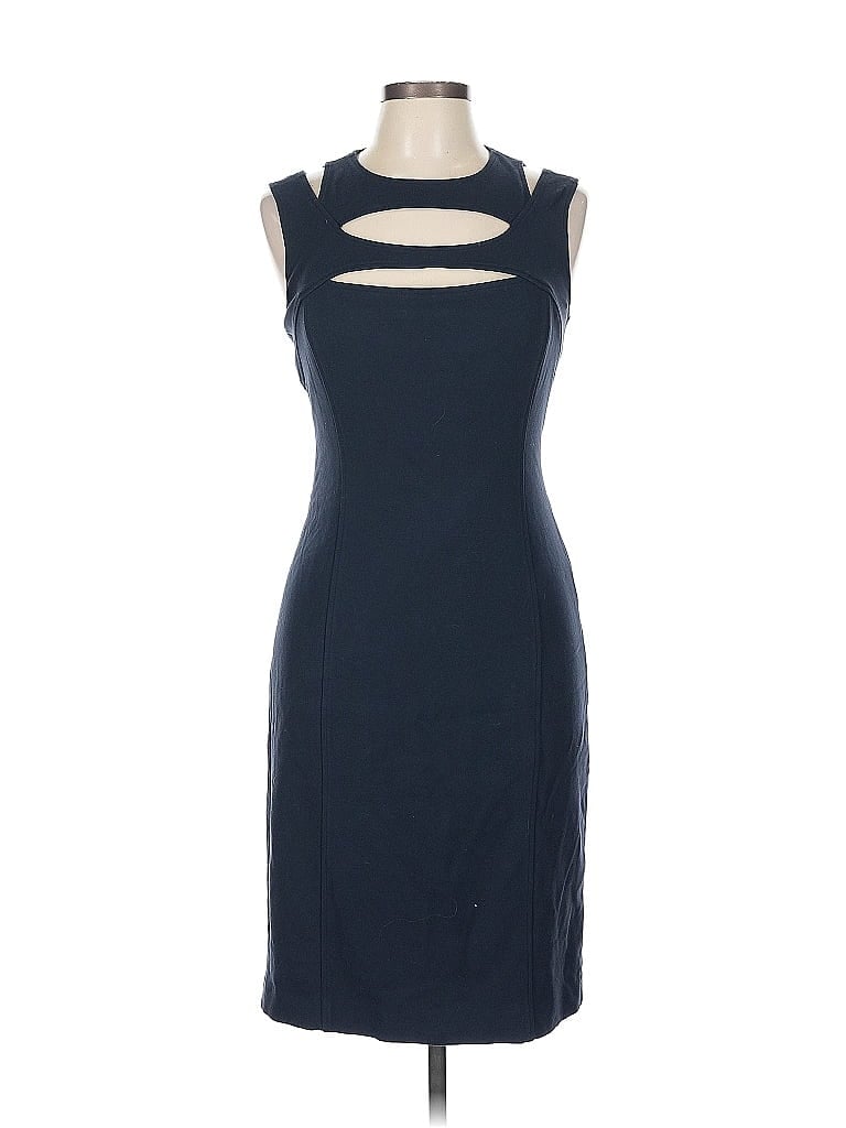 Worth Solid Blue Cocktail Dress Size 6 - photo 1