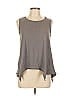 Dylan 100% Cotton Gray Sleeveless T-Shirt Size L - photo 1