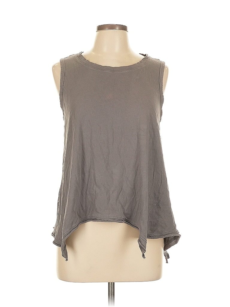 Dylan 100% Cotton Gray Sleeveless T-Shirt Size L - photo 1