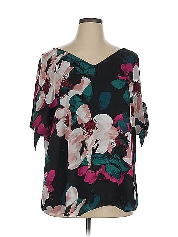 Worthington Short Sleeve Blouse (view 1)